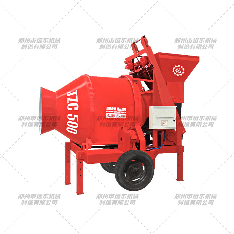 JZC500型全自动爬斗搅拌机(图1) JZC500型全自动爬斗搅拌机(图1)